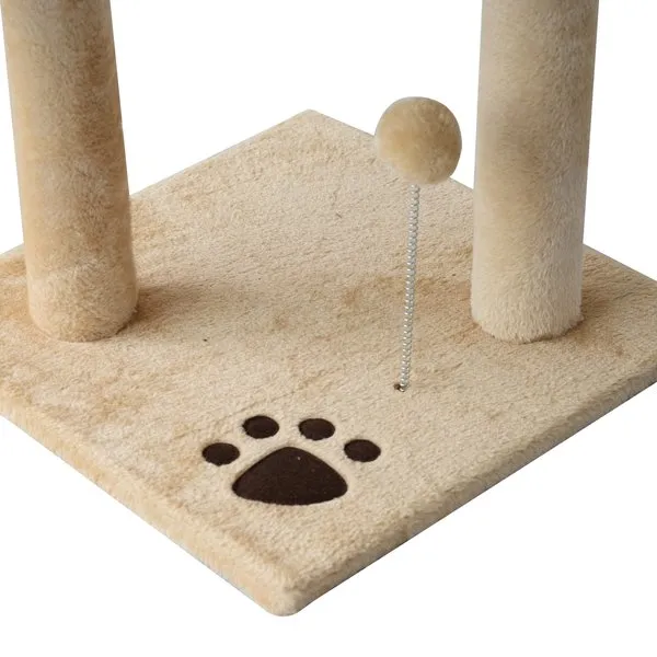 114H Cm. Cat Tree House - Beige