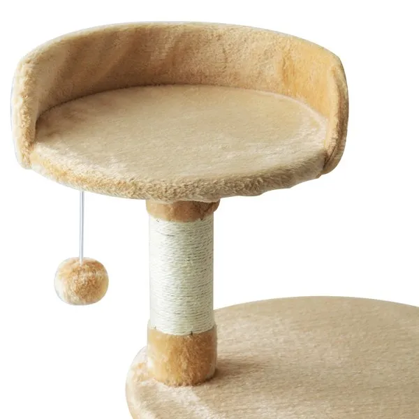114H Cm. Cat Tree House - Beige