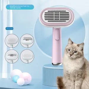 5 in 1 Pet Grooming Kit Dog Pin Brush Cat Dematting Rake Pets Deshedding Combs Animal Bath Massage Brushes Puppy Bristle Slicker