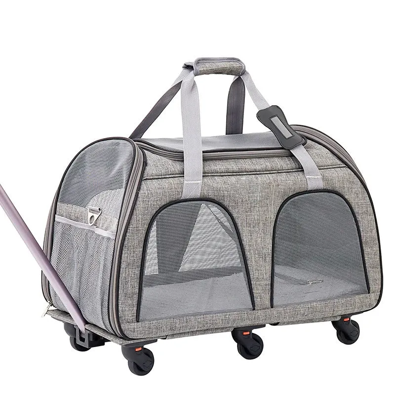 6-Wheel Pet Friendly Pet Carrier Stroller
