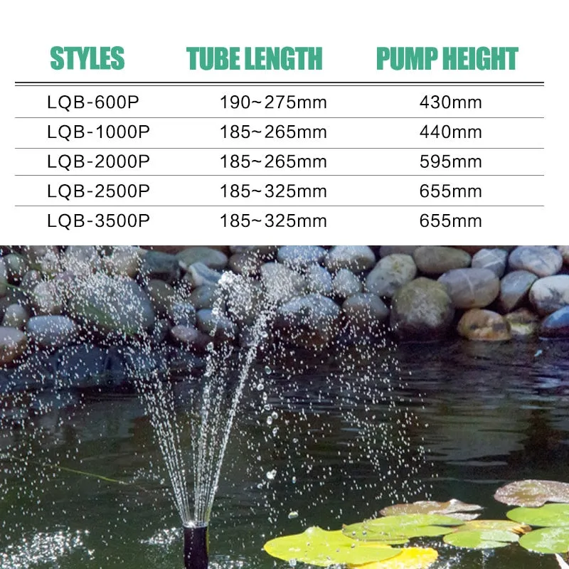 8/14/24/55/85W Hot Multi Performance High Power Fountain Water Pump fountain Maker Pond Pool