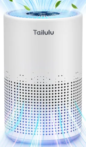 Air Purifiers for Bedroom Home Pets 1200 Ft, Tailulu H13 True HEPA Air Filter Portable Air Purifier with 12dB Sleep Mode, Speed Control, Timer, Quiet Air Cleaner For Odor Dust Smoke Pollen AP050