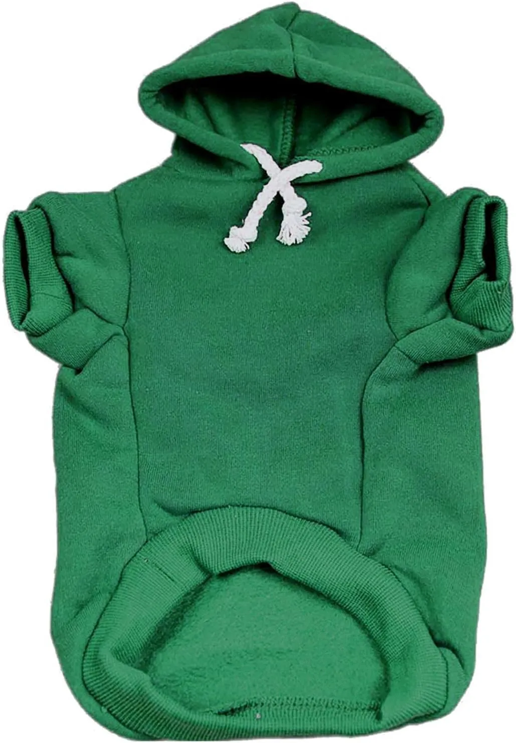 Big Sister Heart Paw Baby Announcement Dog Hoodie Fleece Lined Pullover Sweatshirt with Leash Hole (Green, 4X-Large 86)