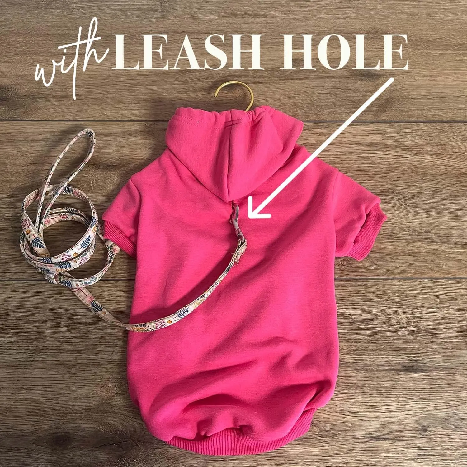Big Sister Heart Paw Baby Announcement Dog Hoodie Fleece Lined Pullover Sweatshirt with Leash Hole (Green, 4X-Large 86)