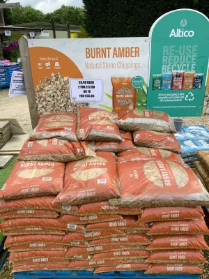 Burnt Amber Natural Stone Chippings