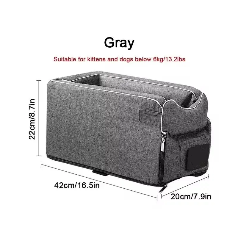 Car Central Dog Car Seat Bed Portable Dog Carrier for Small Dogs and Cats Safety Travel Bag Accessories