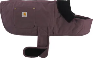 Carhartt Firm Duck Insulated Dog Chore Coat, Durable Weather Resistant Jacket for Cold and Windy Conditions, Contains PFAS (Deep Wine), Medium