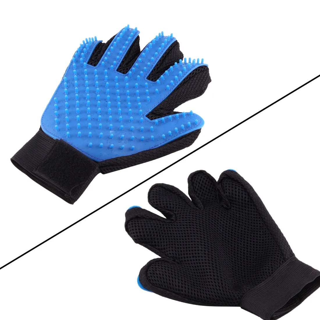 Deshedding Brush Glove for Pet Grooming and Massage
