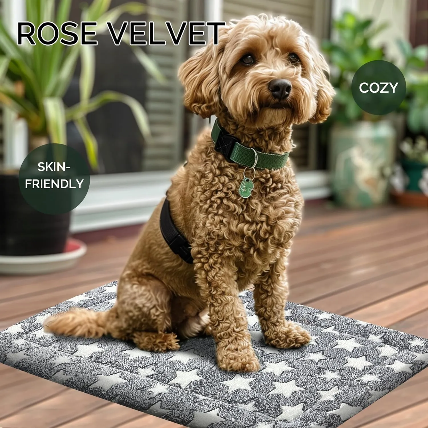 Dog Bed Mat - Dog Crate Pad - Reversible Dog Mat for Pet Comfort - Soft Bed Crate Pads with Dual-Sided Design for All Seasons - Durable, Machine Washable Mat for Crates, Travel, and Home