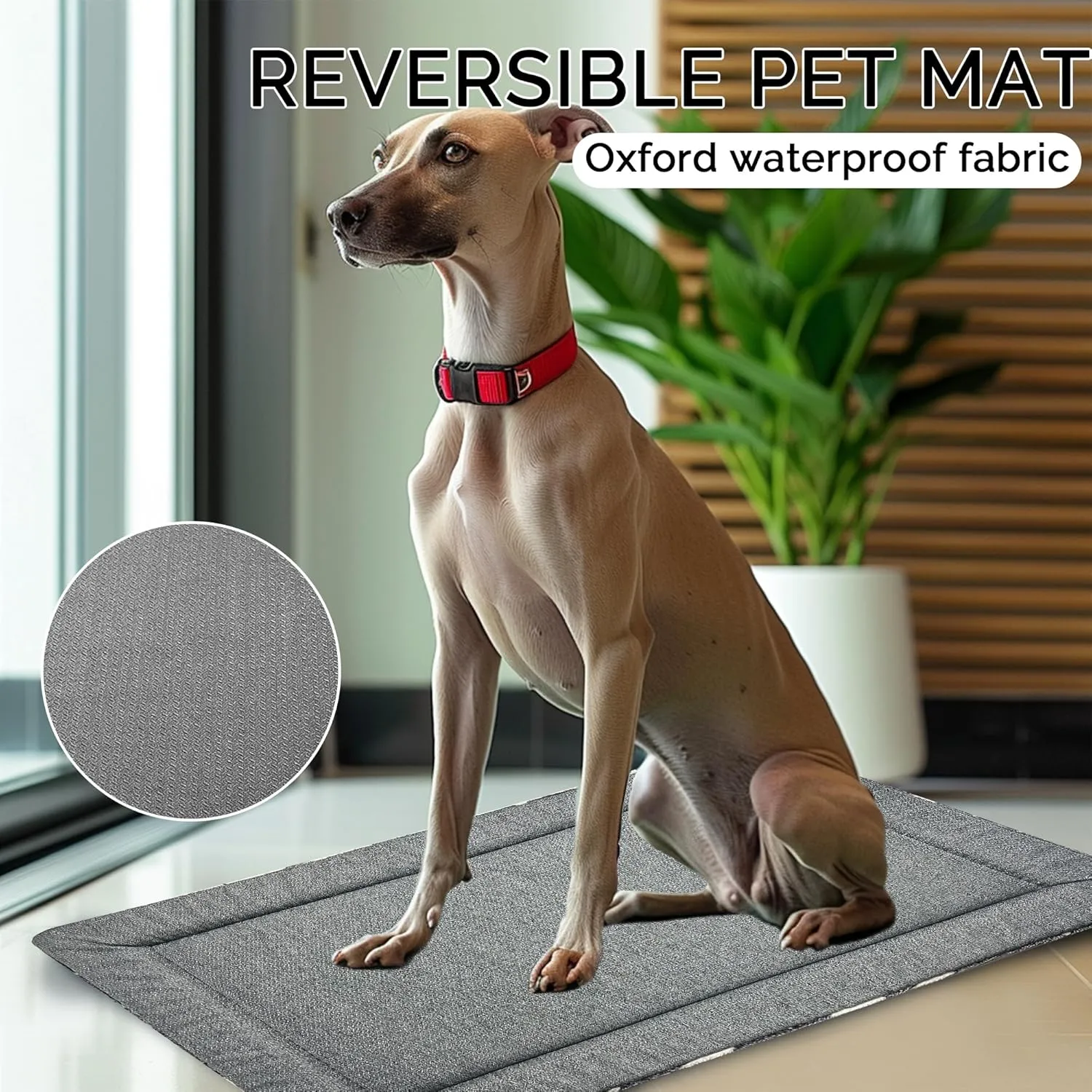 Dog Bed Mat - Dog Crate Pad - Reversible Dog Mat for Pet Comfort - Soft Bed Crate Pads with Dual-Sided Design for All Seasons - Durable, Machine Washable Mat for Crates, Travel, and Home