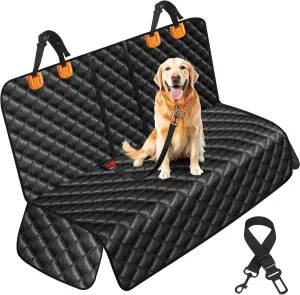 Dog Car Seat Cover for Back Seat - Waterproof and Scratchproof Back Seat Cover for Dogs Nonslip Car Seat Cover for Dogs Fits for Cars and SUVs