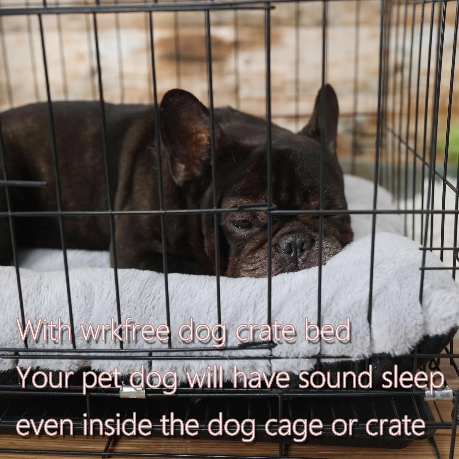 Dog Crate Mat 24 Inch Washable for Small Dogs Comfy Fluffy for 24 Inch Dog Cage Kennel Indoor and Outdoor Use