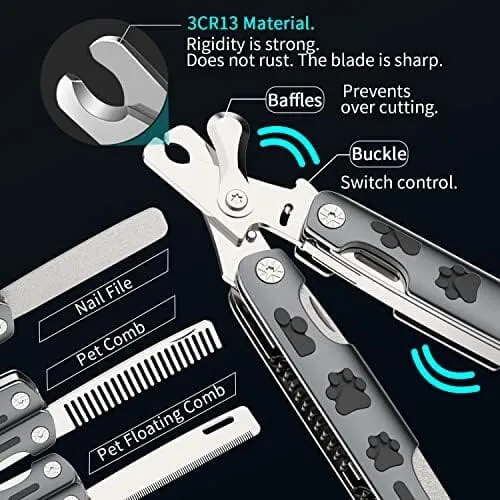 Dog Nail Trimmers with Guard to Avoid Over-Cutting Nails