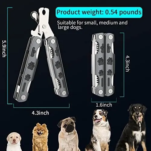 Dog Nail Trimmers with Guard to Avoid Over-Cutting Nails