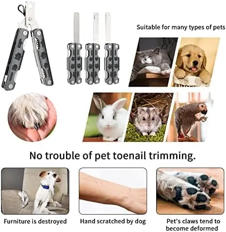 Dog Nail Trimmers with Guard to Avoid Over-Cutting Nails