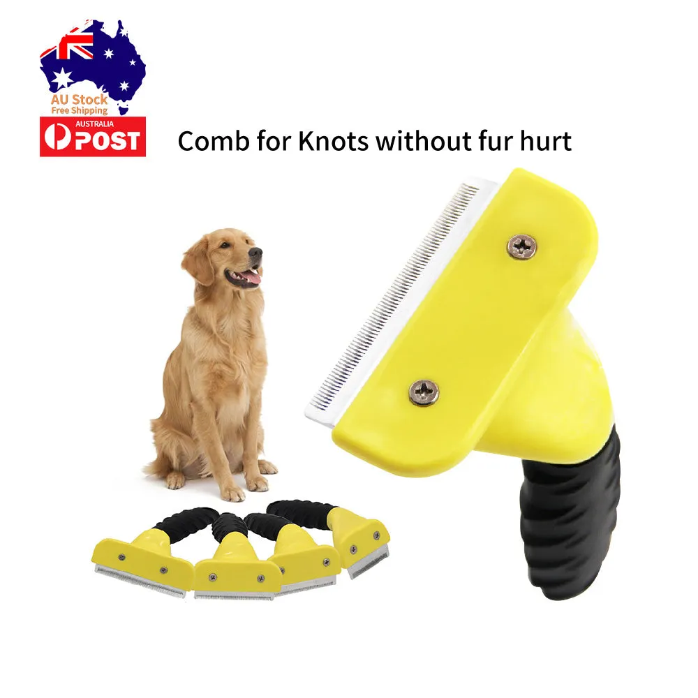 Dog Pet Cat Grooming Comb Brush Undercoat Rake Dematting Deshedding Trimmer Tool