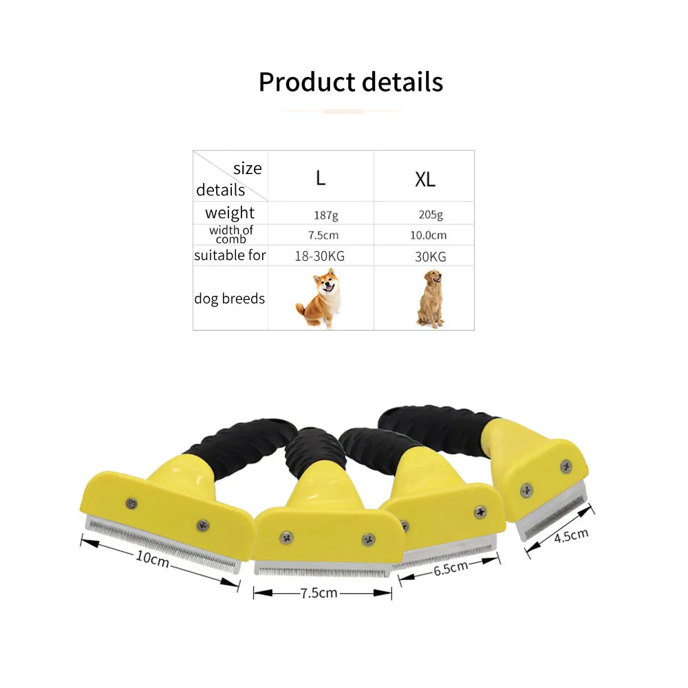 Dog Pet Cat Grooming Comb Brush Undercoat Rake Dematting Deshedding Trimmer Tool