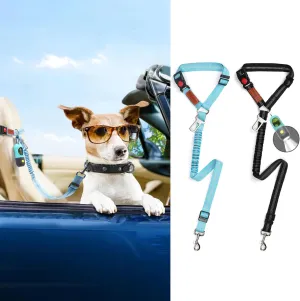 Dog Seat Belt for Car | Adjustable Pet Seat Belt for Dog Safety Belt for Car Dog Car Harness(Blue)