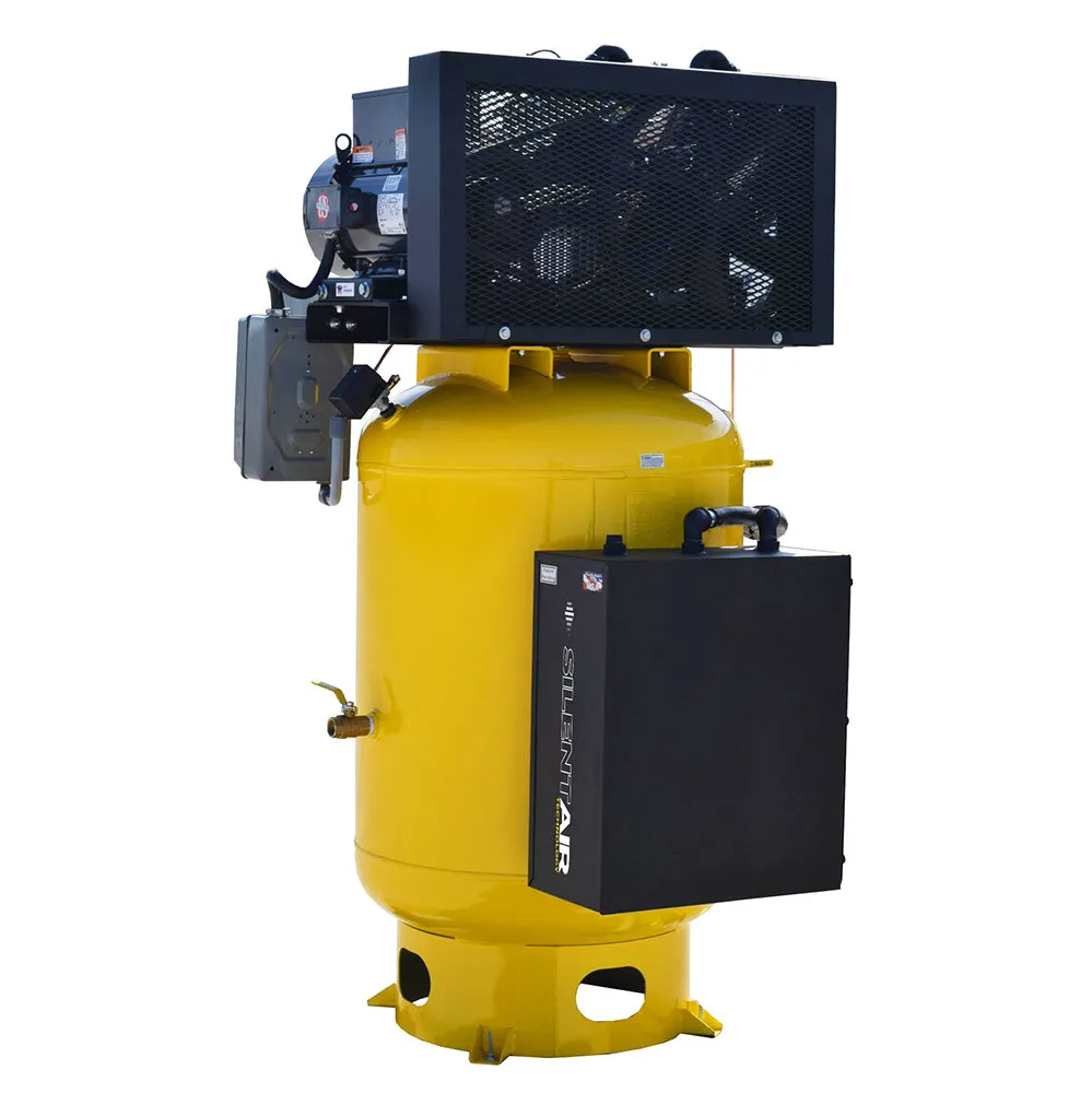 EMAX 7.5 HP  Single Phase 120 Gallon Vertical Air Compressor Air Silencer Tech