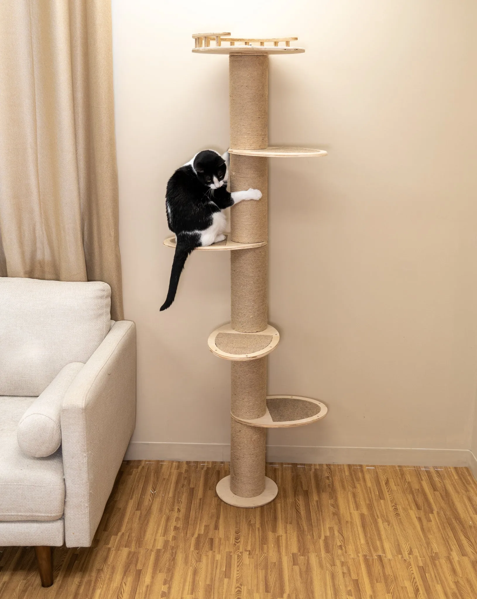 Five-Level Wall Mounted Activity Cat Tree - NEW!!!