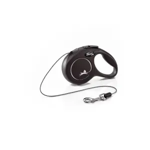 Flexi Classic Tape Rectractable Dog Leash - 110 Lbs - Black - Large - 26 Feet
