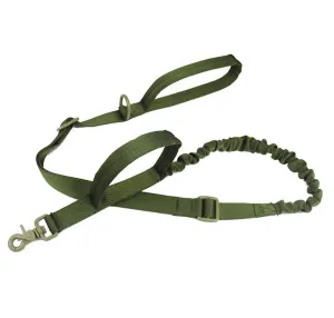 green Outdoor nylon dog leash, military fan tactical dog training belt AZ11186