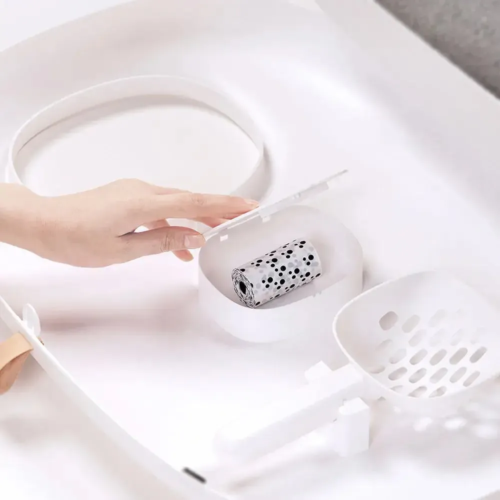 Luxury Cat Litter Box Semi-Closed Design with Scoop