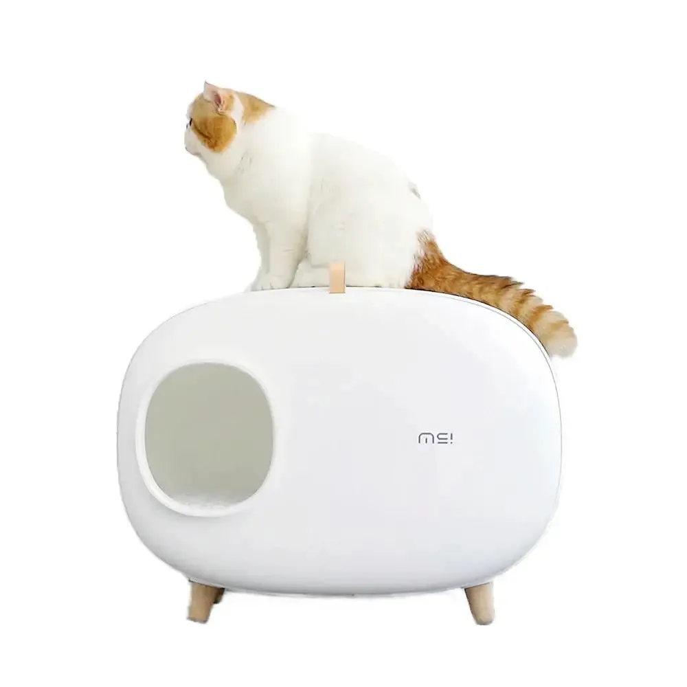 Luxury Cat Litter Box Semi-Closed Design with Scoop