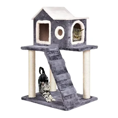 NNECW Multi-Level Cat Tree with Scratching Posts and Ladder for Kittens & Cats