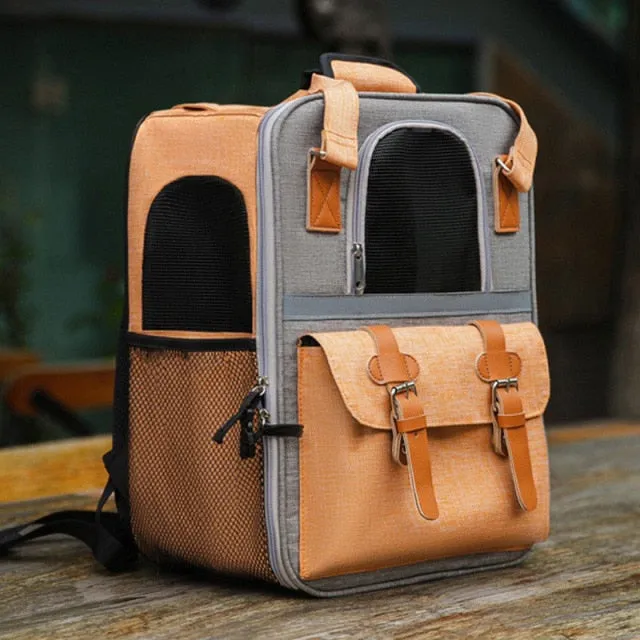 Nylon Foldable Cat Backpack Outdoor