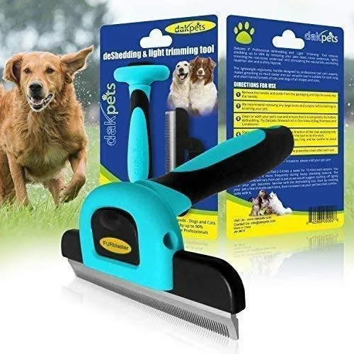 Pet Grooming Brush Effectively Reduces Shedding by Up to 95% Professional Deshedding Tool for Dogs & Cats…