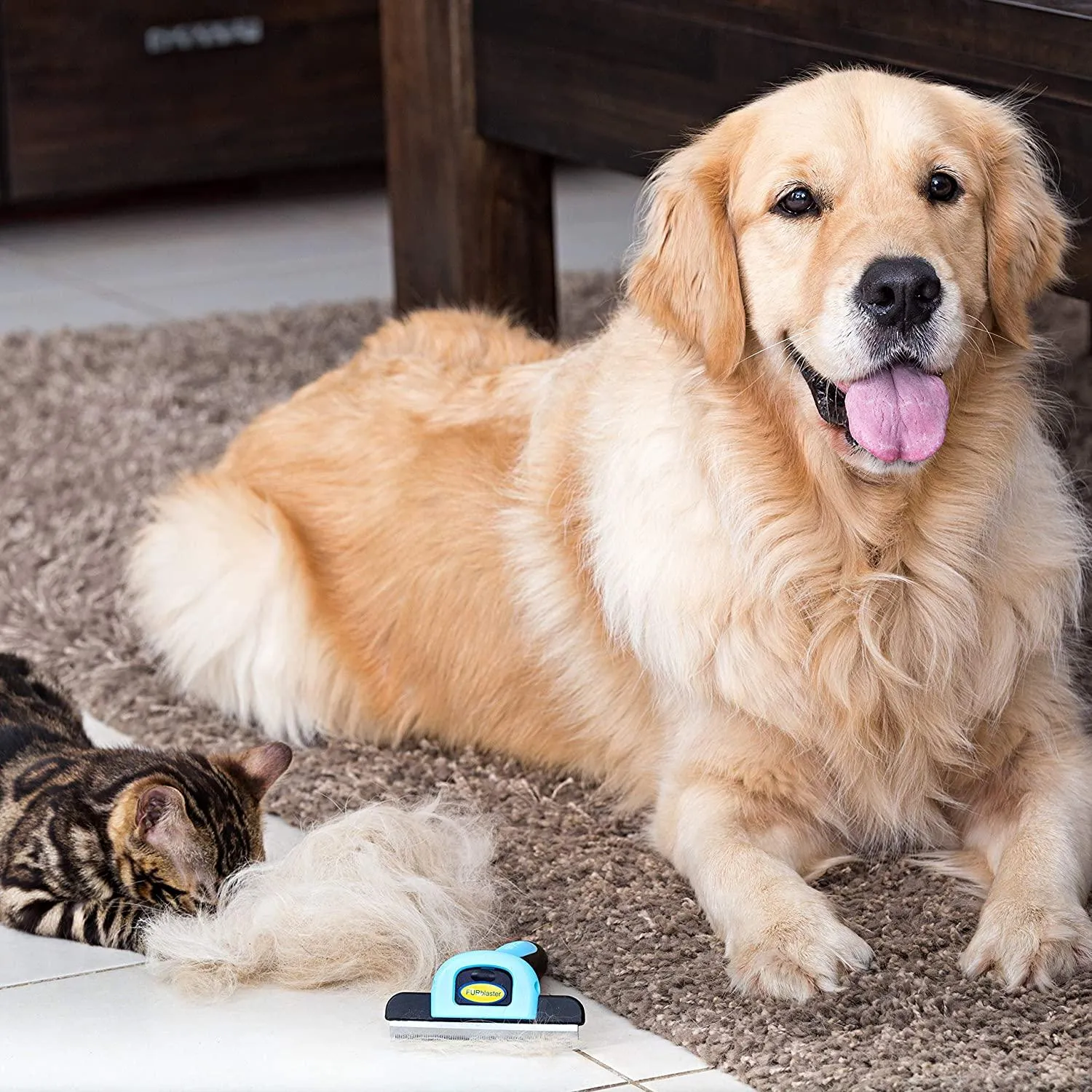Pet Grooming Brush Effectively Reduces Shedding by Up to 95% Professional Deshedding Tool for Dogs & Cats…