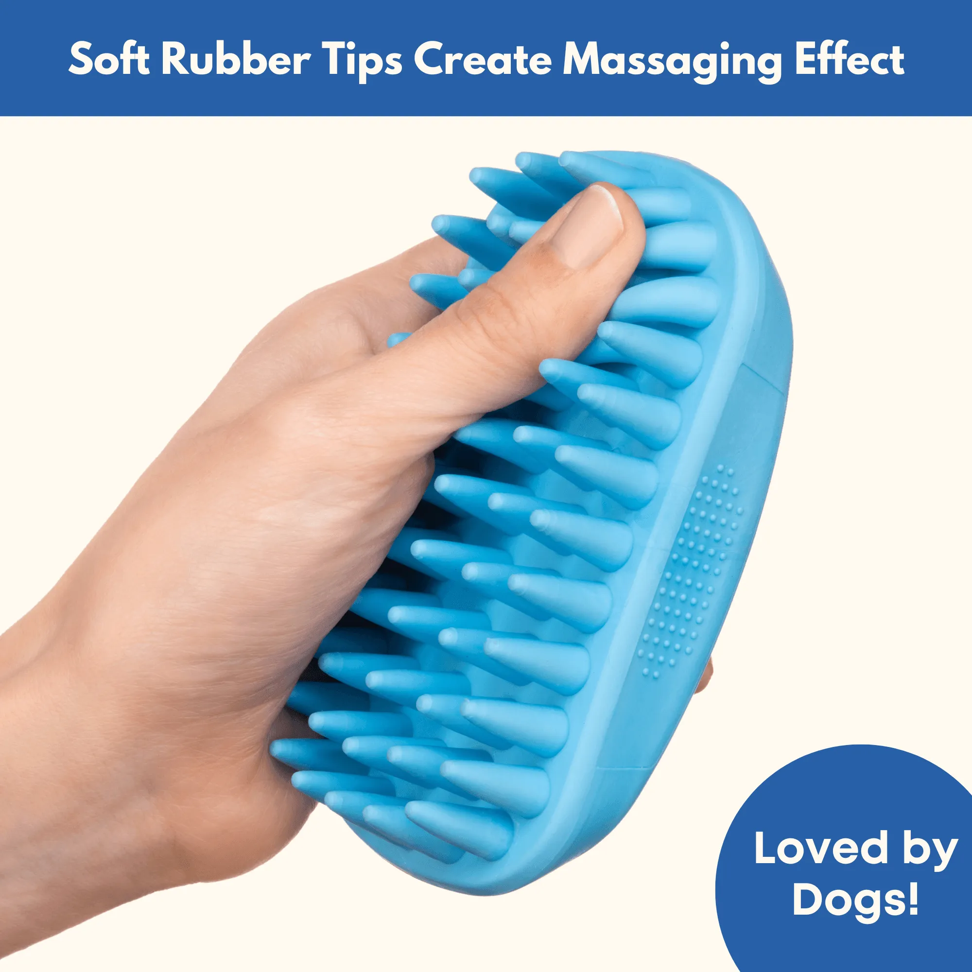 Pet Rubber Wet & Dry Brush