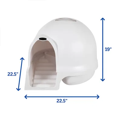 Petmate® Booda® Cleanstep Litter Box Pearl Grey Large