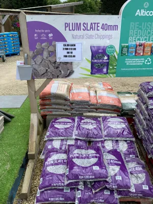 Plum Slate 40mm Natural Slate Chippings