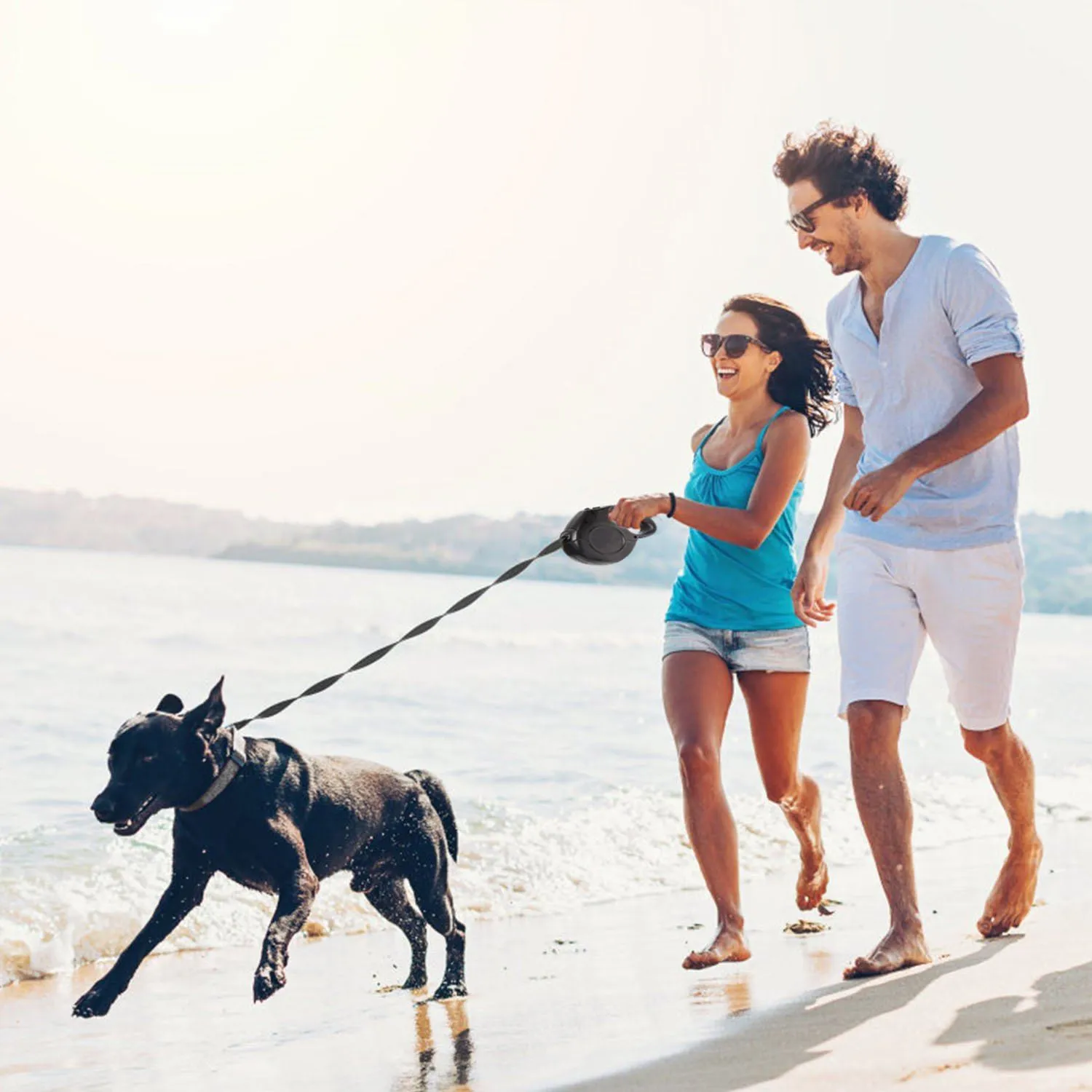 Retractable Dog Leash 16ft Extendable Range Heavy Duty Dog Walking Leash