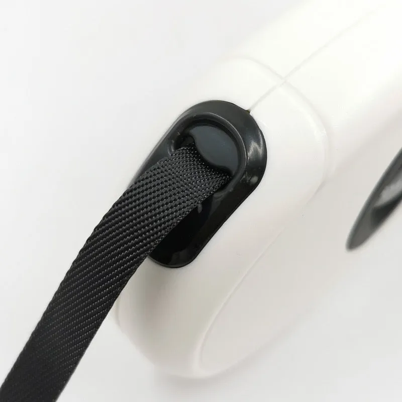 Retractable Leash with Built in Poop Bag Dispenser
