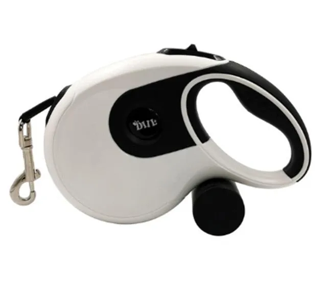 Retractable Leash with Built in Poop Bag Dispenser