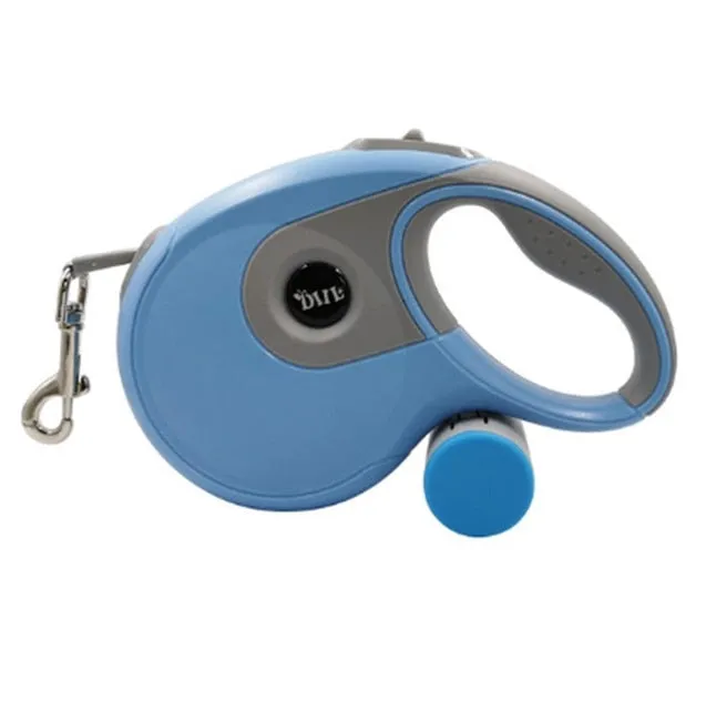 Retractable Leash with Built in Poop Bag Dispenser