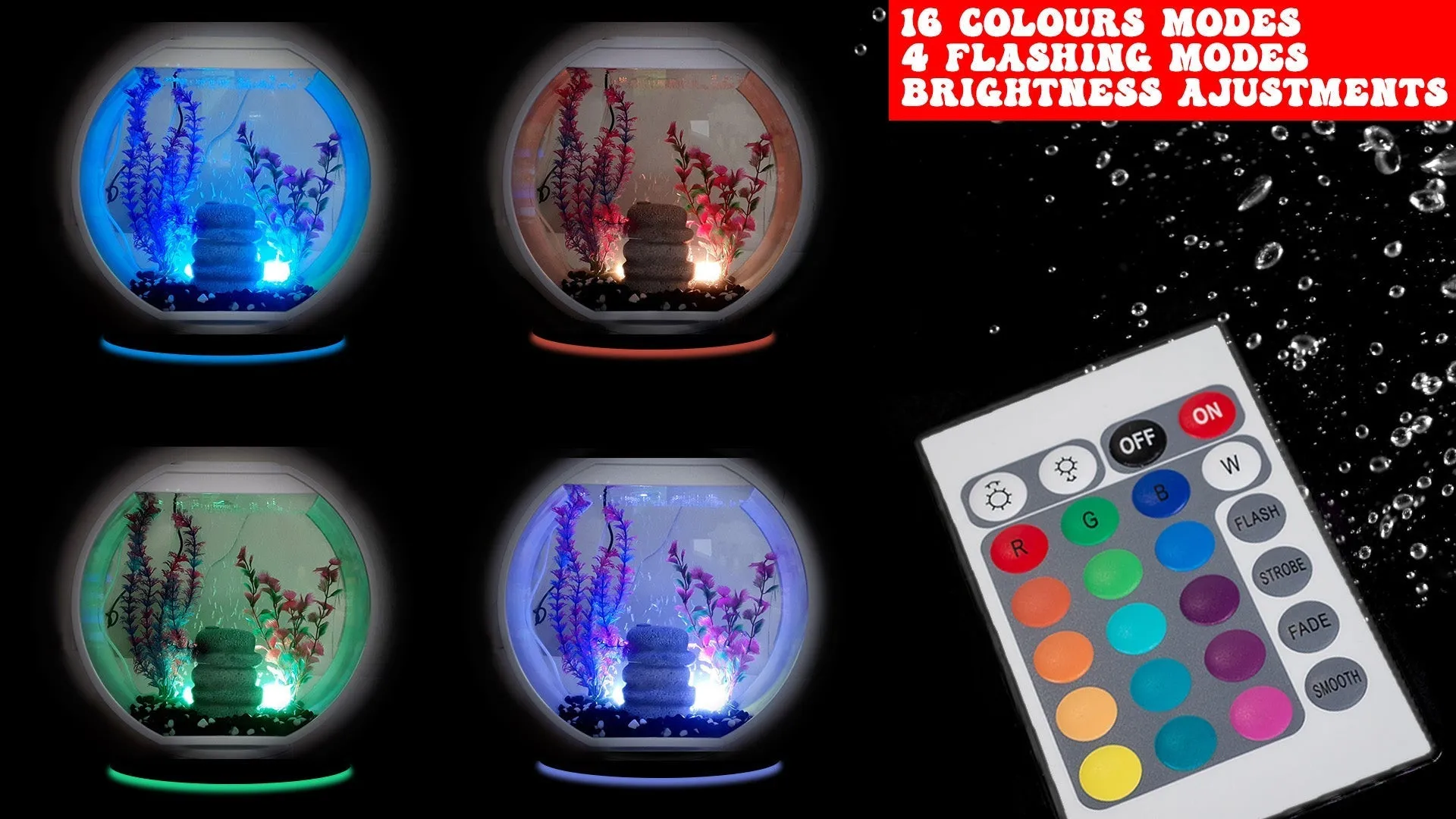 Submersible Aquarium LED Light With Remote Control