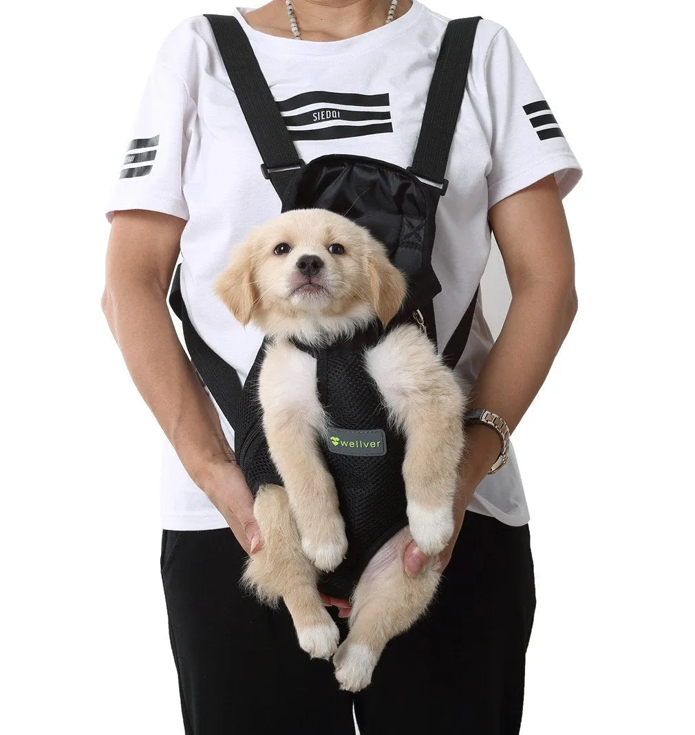 Wellver Dog Front Carrier (Small Black Bag & Medium Blue Bag)