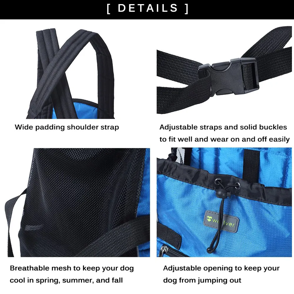 Wellver Dog Front Carrier (Small Black Bag & Medium Blue Bag)