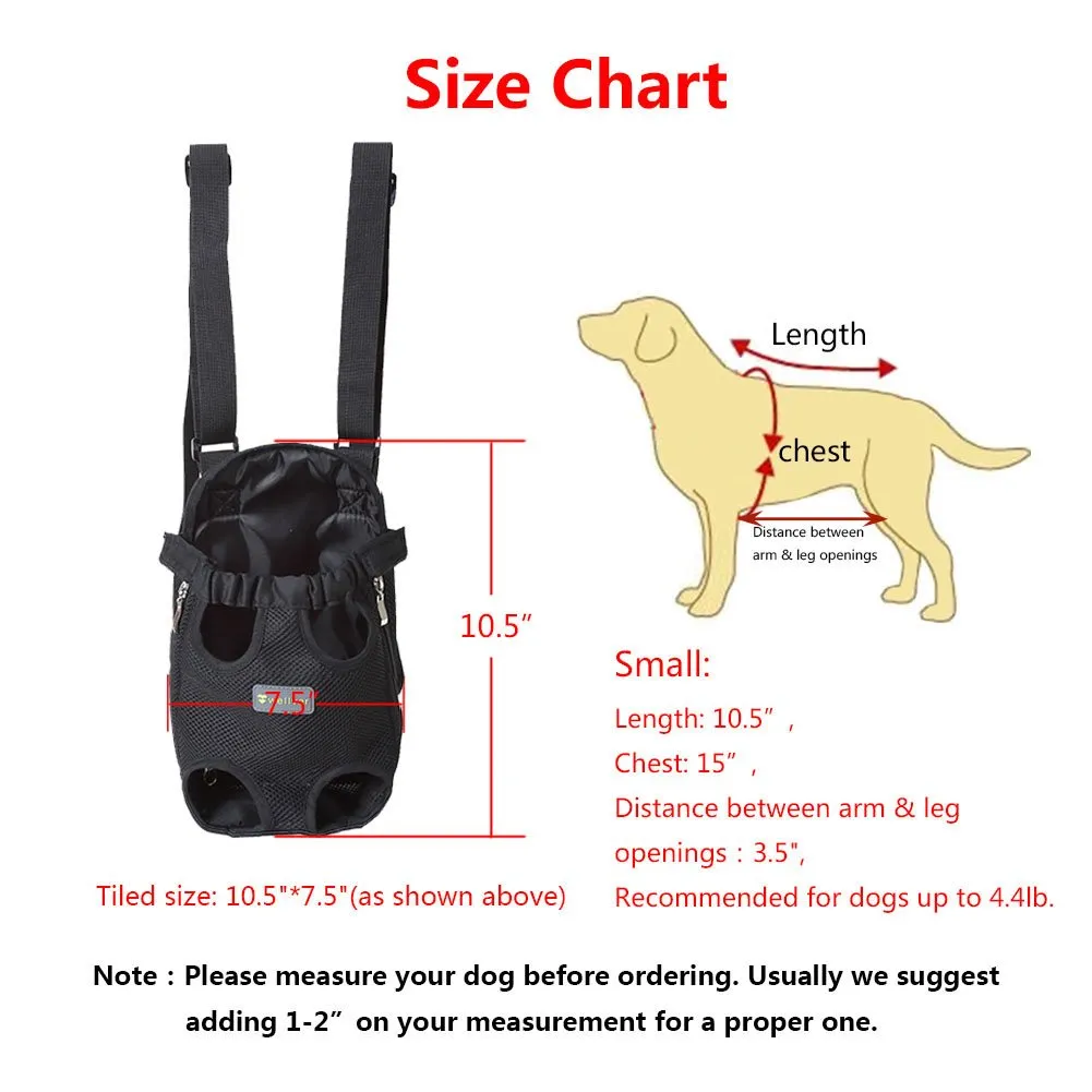 Wellver Dog Front Carrier (Small Black Bag & Medium Blue Bag)