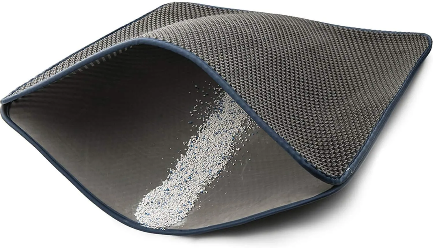 WePet Cat Litter Mat, Kitty Litter Trapping Mat, Honeycomb Double Layer Mats, No Phthalate, Urine Waterproof, Easy Clean, Scatter Control, Catcher Litter Tray Box Rug Carpet