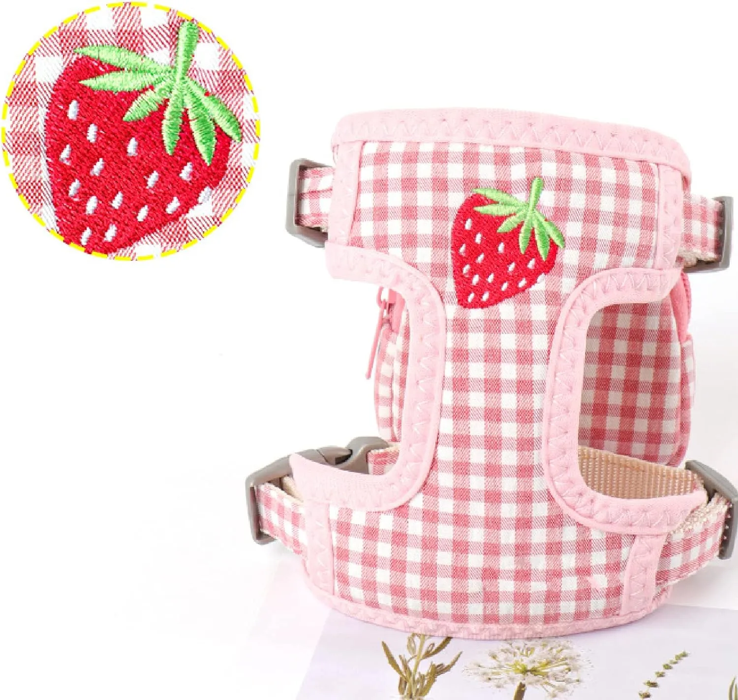 Yuehuam Pet Backpack Harness with Leash for Cat Small Dog Self Mini Carrier Back Pack Pocket Saddle Bags Puppy Bag with Training Lead Leash for Doggie Outdoor Travel Hiking Walking